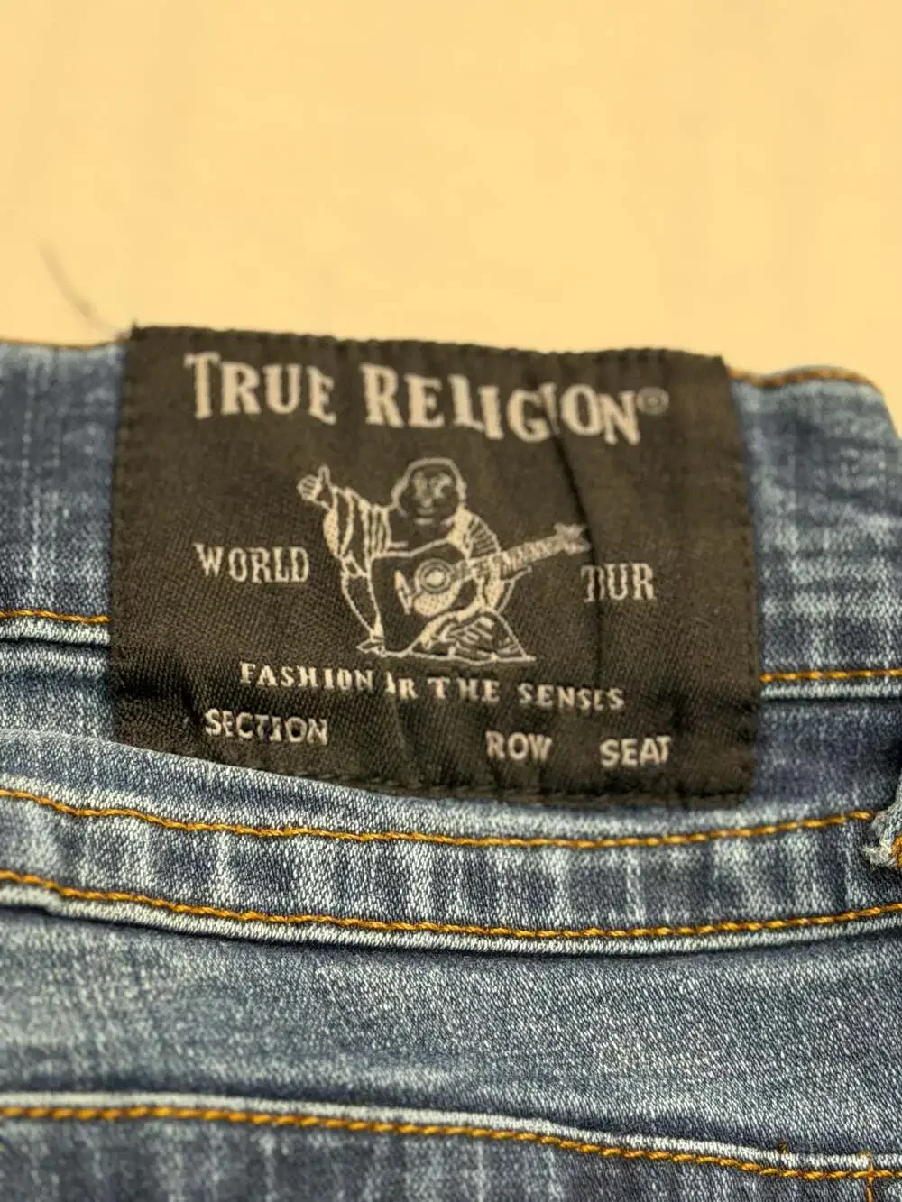 True Religion Ricky Relaxed Straight Jeans Medium Wash Size 30